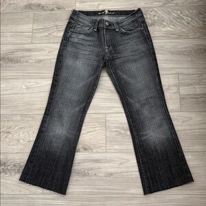 7 for mankind bootcut Black Denim Jeans